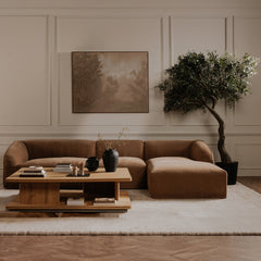 Casey Rustic Oak Large Coffee Table - Ornate Home
