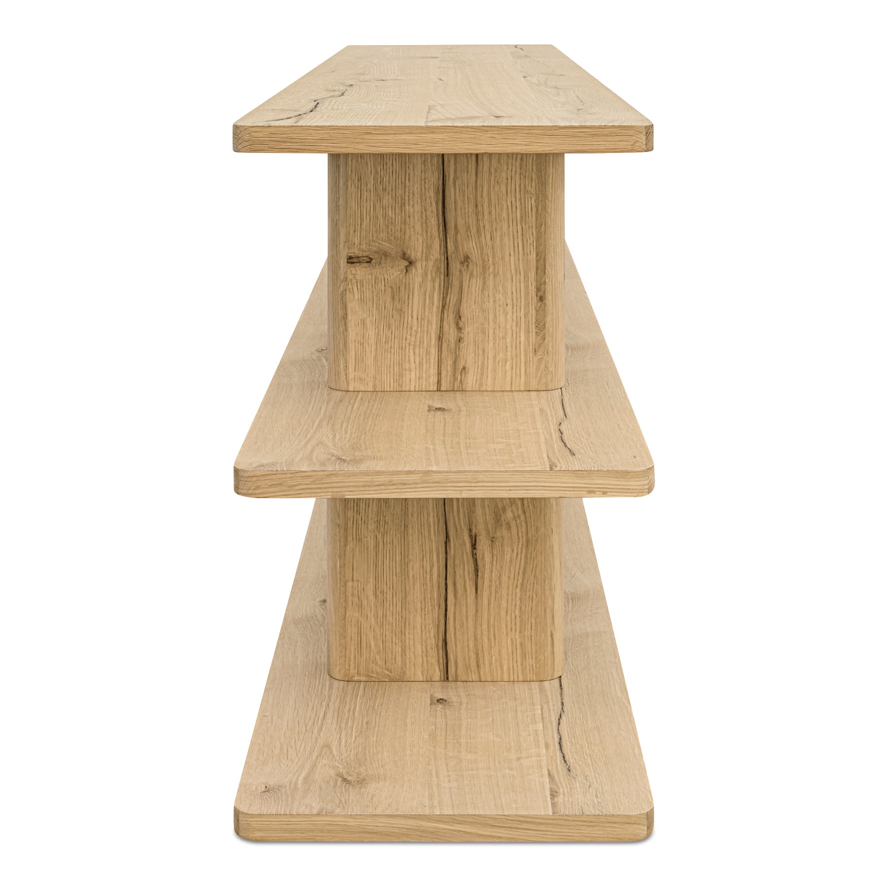 Casey Rustic Oak Small Bookcase - Ornate Home