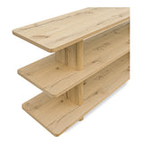 Casey Rustic Oak Small Bookcase - Ornate Home