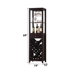 Casey Wenge Wine Cabinet - Ornate Home