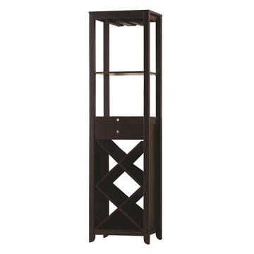 Casey Wenge Wine Cabinet - Ornate Home