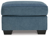 Cashton Blue Chair and Ottoman (Online Special Price) - Ornate Home
