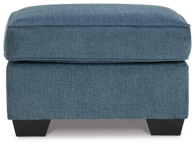 Cashton Blue Chair and Ottoman (Online Special Price) - Ornate Home