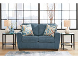 Cashton Blue Loveseat (Online Special Price) - Ornate Home