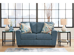 Cashton Blue Loveseat - Ornate Home
