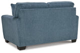 Cashton Blue Queen Sofa Sleeper & Loveseat - Ornate Home