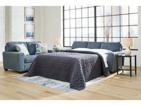 Cashton Blue Queen Sofa Sleeper (Online Special Price) - Ornate Home