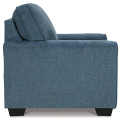 Cashton Blue Queen Sofa Sleeper and Chair - Ornate Home
