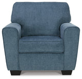 Cashton Blue Sofa, Chair and Ottoman (Online Special Price) - Ornate Home