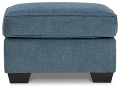 Cashton Blue Sofa, Chair and Ottoman - Ornate Home