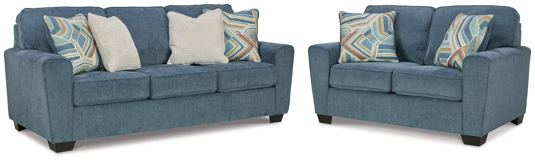 Cashton Blue Sofa and Loveseat (Online Special Price) - Ornate Home