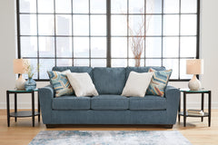 Cashton Blue Sofa and Loveseat - Ornate Home