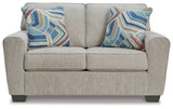 Cashton Ice Loveseat - Ornate Home
