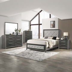 Casimiro Gray Eastern King Bed - Ornate Home