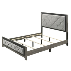 Casimiro Gray Eastern King Bed - Ornate Home