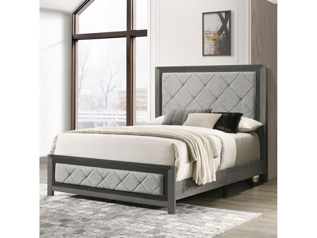 Casimiro Gray Eastern King Bed - Ornate Home