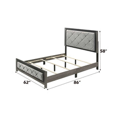Casimiro Gray Queen Bed - Ornate Home