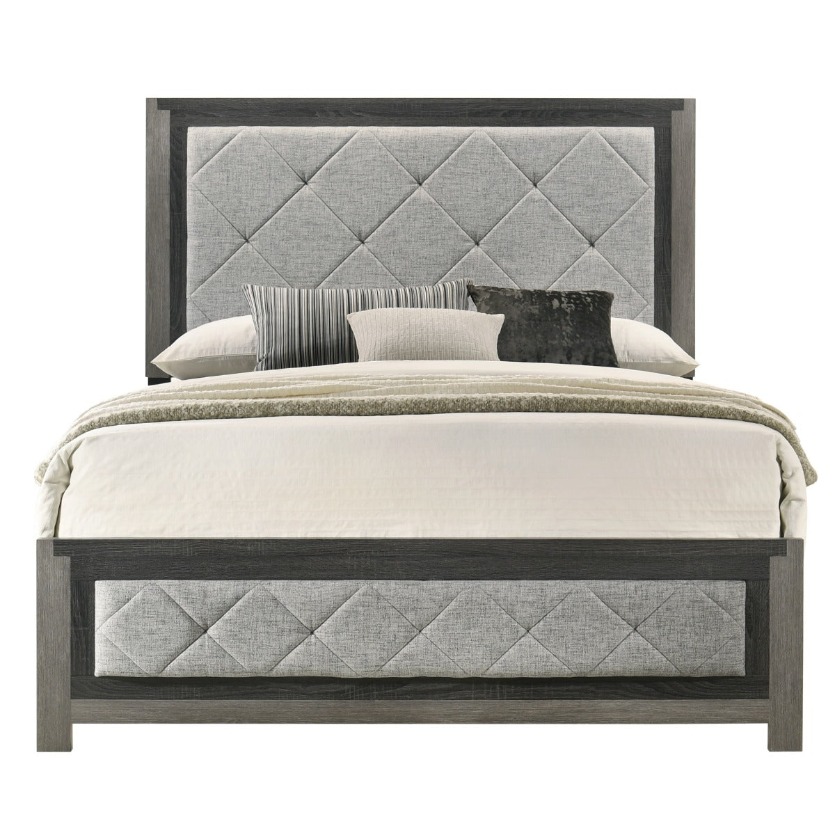 Casimiro Gray Queen Bed - Ornate Home