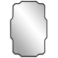 Casmus Black Iron Wall Mirror - Ornate Home