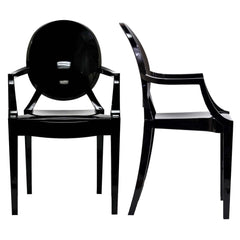 Casper Black Dining Armchairs (Set of 2) - Ornate Home