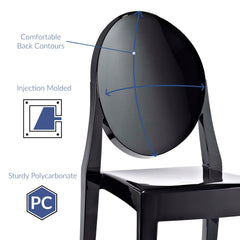Casper Black Dining Side Chair - Ornate Home
