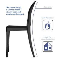Casper Black Dining Side Chair - Ornate Home