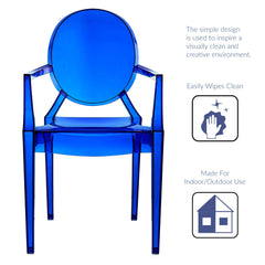 Casper Blue Dining Armchair - Ornate Home