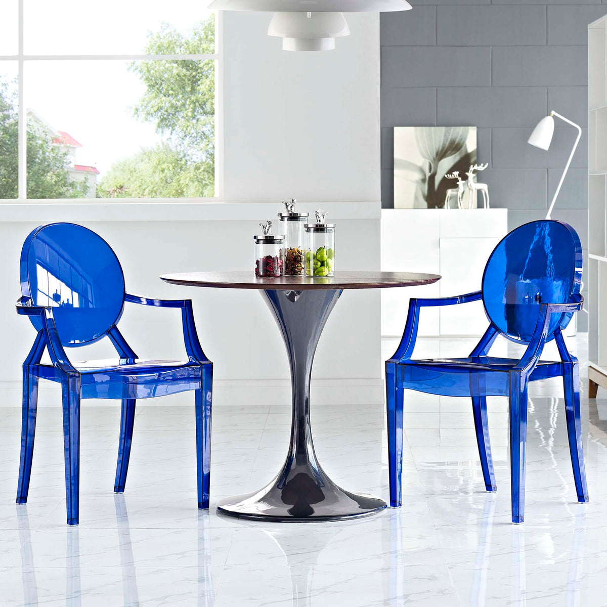 Casper Blue Dining Armchairs (Set of 2) - Ornate Home