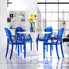 Casper Blue Dining Armchairs (Set of 4) - Ornate Home