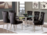 Casper Chrome 7 Pc. Dining Room Set Chairs - Ornate Home