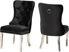 Casper Chrome 7 Pc. Dining Room Set Chairs - Ornate Home
