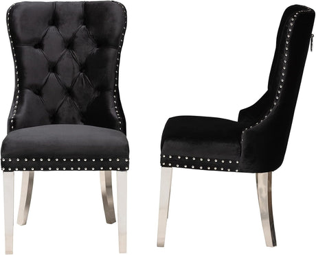 Casper Chrome 7 Pc. Dining Room Set Chairs - Ornate Home