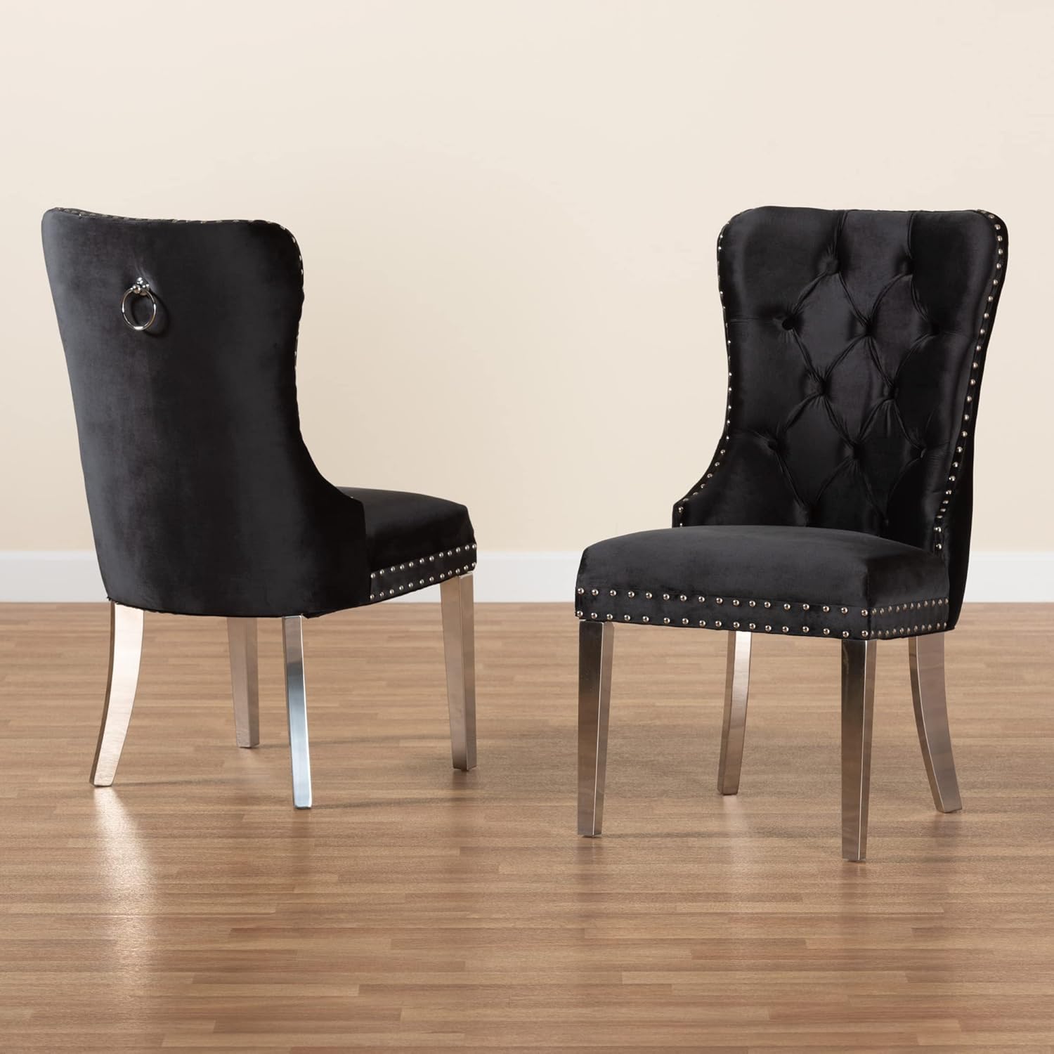 Casper Chrome 7 Pc. Dining Room Set Chairs - Ornate Home