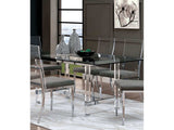 Casper Chrome & Glass Dining Room Set / 7pc - Ornate Home