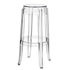 Casper Clear Bar Stool Backless (Set of 2) - Ornate Home