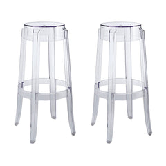Casper Clear Bar Stool (Set of 2) - Ornate Home