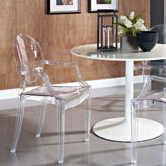 Casper Clear Dining Armchair - Ornate Home