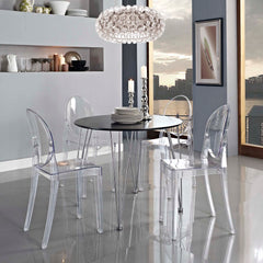 Casper Clear Dining Side Chair - Ornate Home