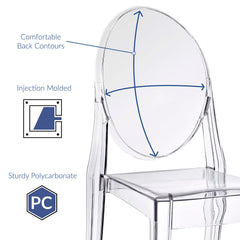 Casper Clear Dining Side Chair - Ornate Home