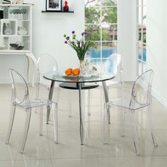 Casper Clear Dining Side Chair - Ornate Home