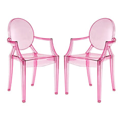 Casper Pink Dining Armchairs (Set of 2) - Ornate Home