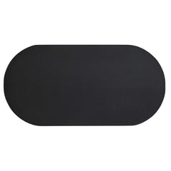 Caspian Black 72" Oval Concrete Dining Table - Ornate Home