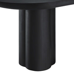 Caspian Black 72" Oval Concrete Dining Table - Ornate Home