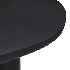 Caspian Black 72" Oval Concrete Dining Table - Ornate Home