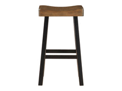 Caspian Black/Brown Pub Height Stool - Ornate Home