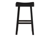 Caspian Black Pub Height Stool - Ornate Home