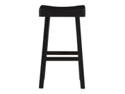 Caspian Black Pub Height Stool - Ornate Home