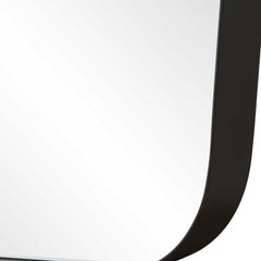 Caspian Curved Black Dressing Mirror - Ornate Home