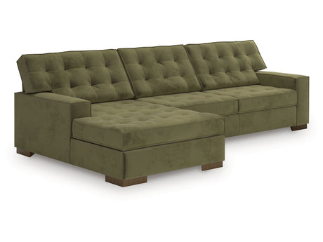 Caspian-Town Olive 2-Piece LAF Sectional with Chaise - Ornate Home