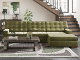Caspian-Town Olive 2-Piece RAF Sectional with Chaise - Ornate Home